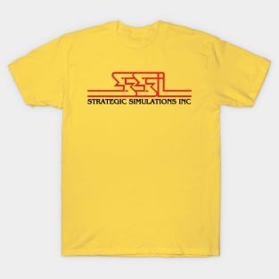 Retro Computer Games Strategic Simulations Inc SSI Logo T-Shirt